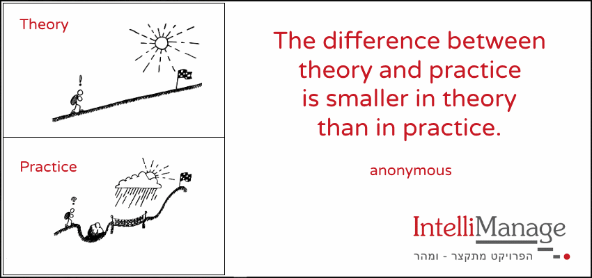The difference between theory and practice is smaller in theory than in practice
